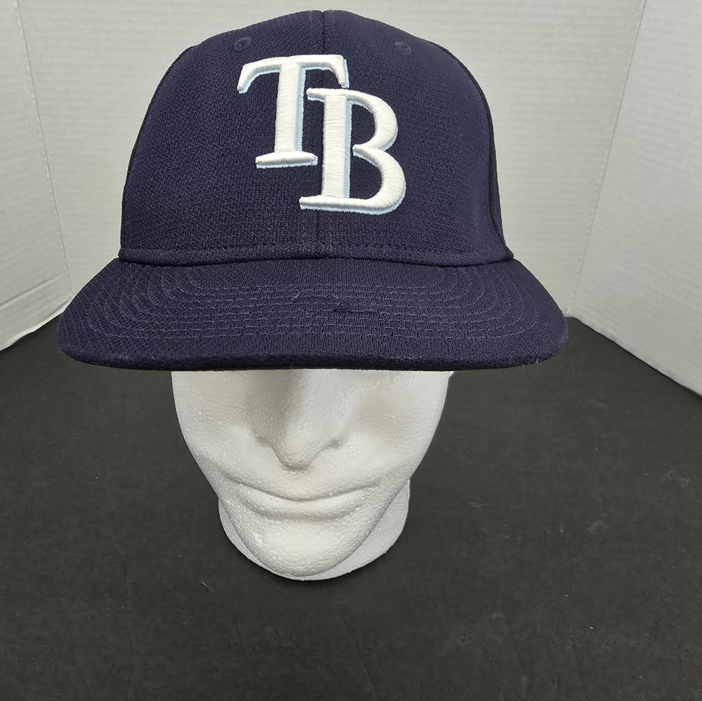 Tampa Bay Rays Hat Youth Blue White Embroidered Strap Back Cap MLB Baseball